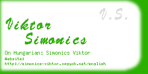 viktor simonics business card